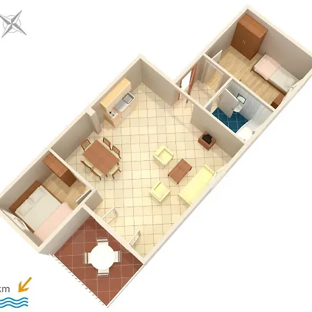 With A Parking Space Apartment *